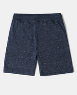 Boy's Super Combed Cotton Rich Graphic Printed Shorts #AB12 - Blue Snow Melange Asstd.