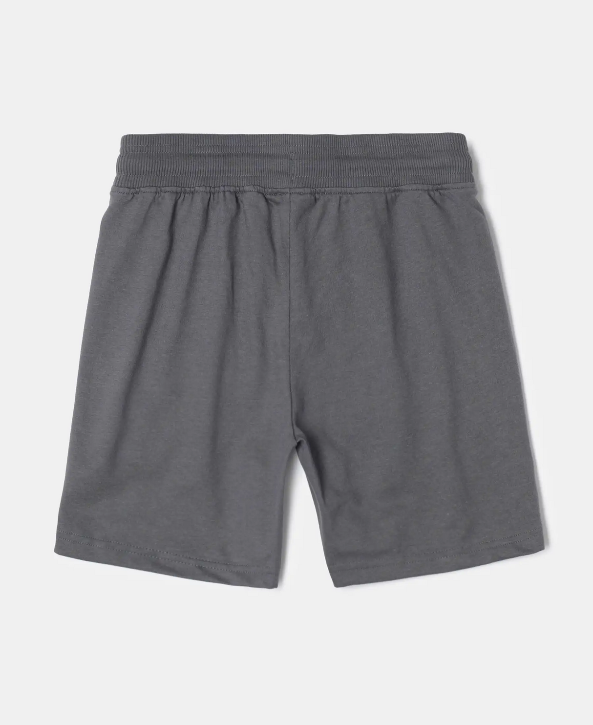 Boy's Super Combed Cotton Rich Graphic Printed Shorts #AB12 - Gun Metal Asst