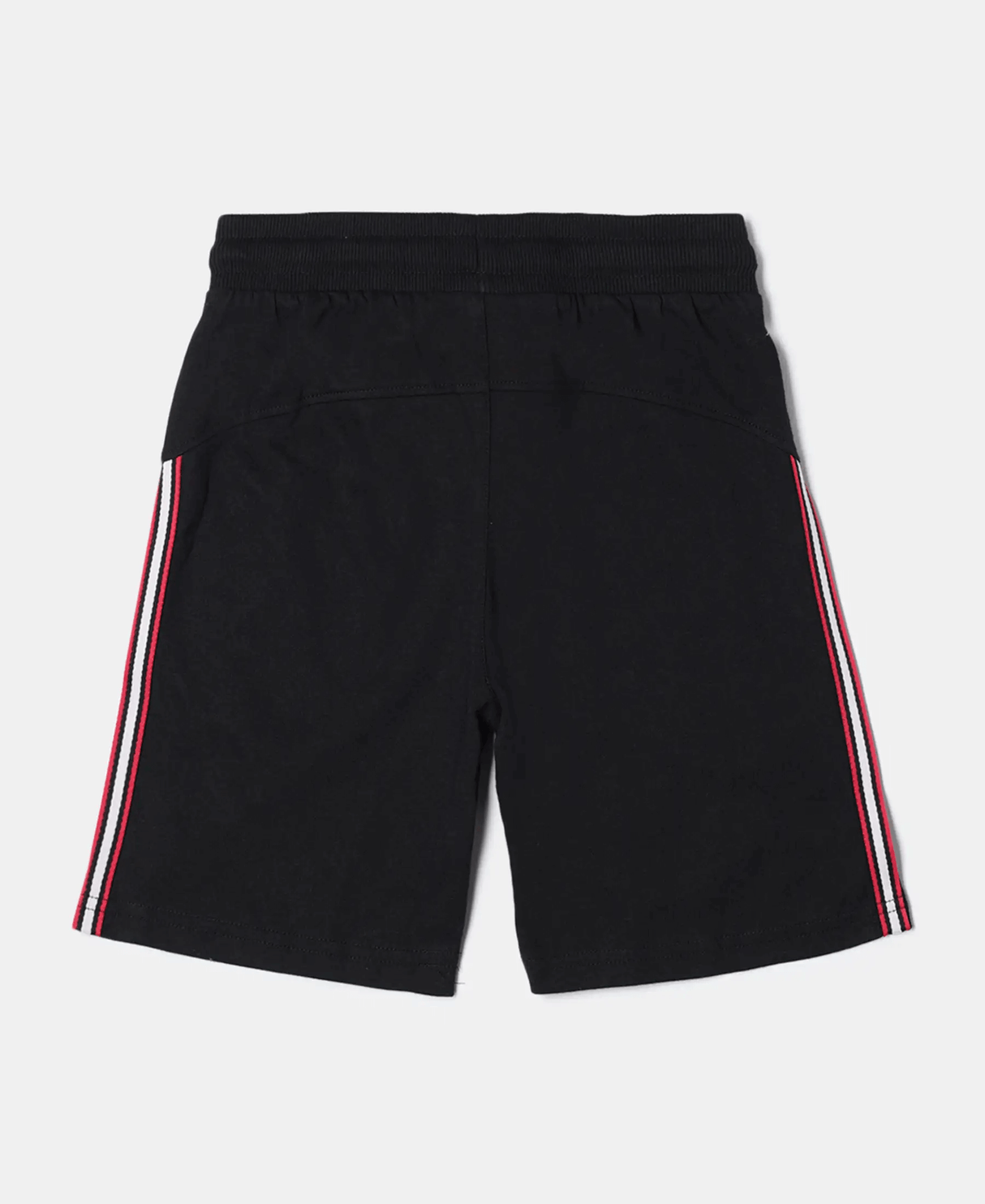 Boy's Super Combed Cotton Rich Shorts with Contrast Side Taping #AB30 - Black Asstd