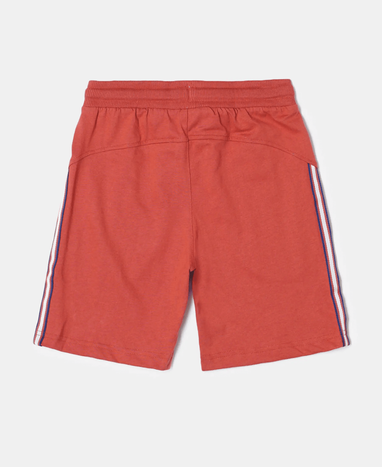 Boy's Super Combed Cotton Rich Shorts with Contrast Side Taping #AB30 - Cinnabar