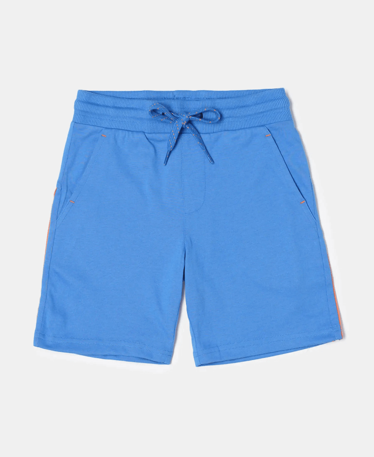 Boy's Super Combed Cotton Rich Shorts with Contrast Side Taping #AB30 - Palace Blue