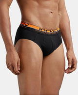 JOCKEY Super Combed Cotton Solid Brief with Ultrasoft Waistband #FP01 - Black