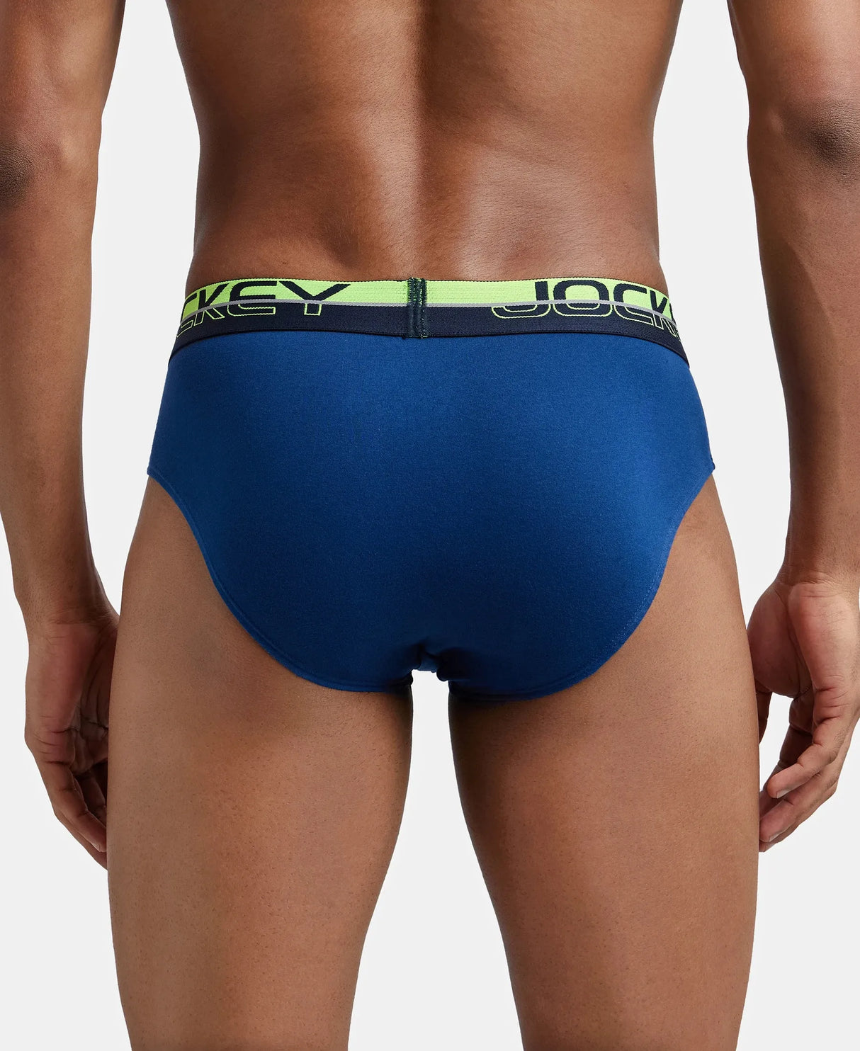 JOCKEY Super Combed Cotton Solid Brief with Ultrasoft Waistband #FP01 - Estate Blue