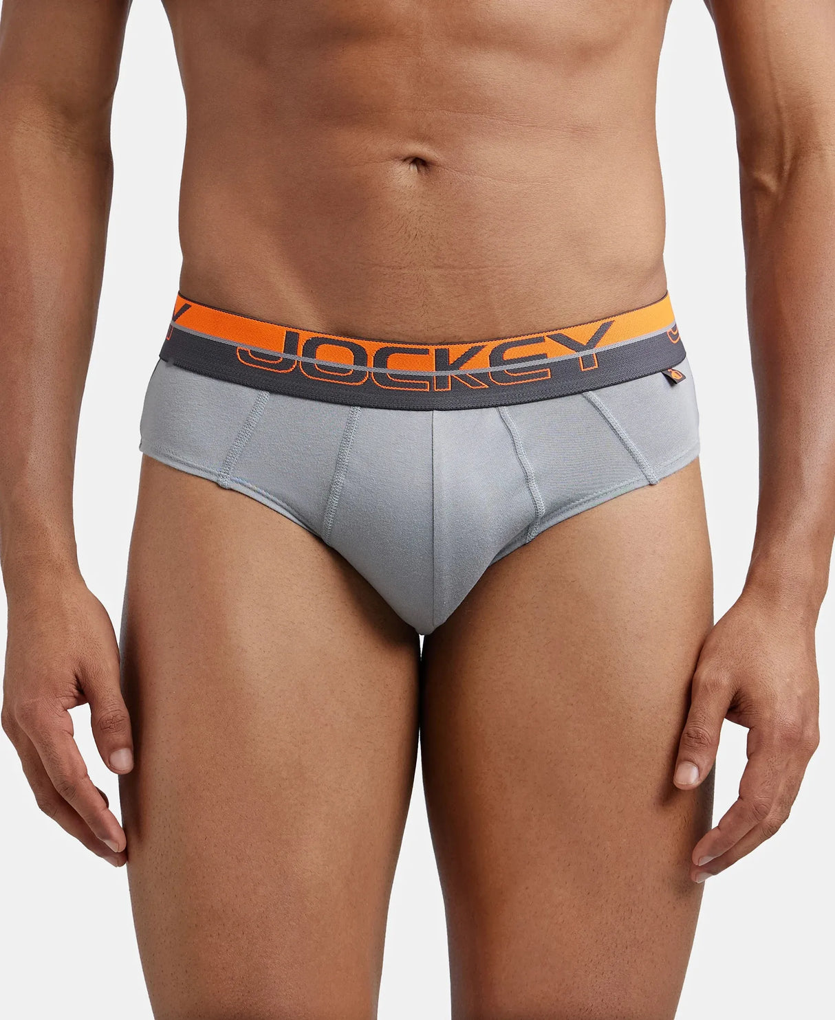 JOCKEY Super Combed Cotton Solid Brief with Ultrasoft Waistband #FP01 - Monument