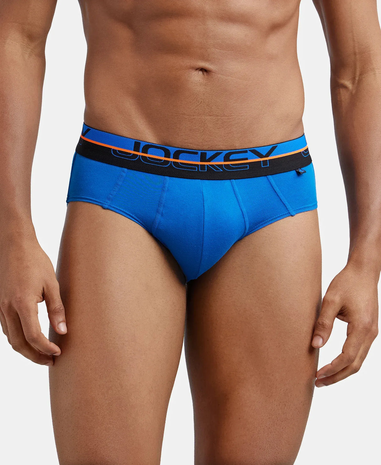 JOCKEY Super Combed Cotton Solid Brief with Ultrasoft Waistband #FP01 - Rich Royal Blue