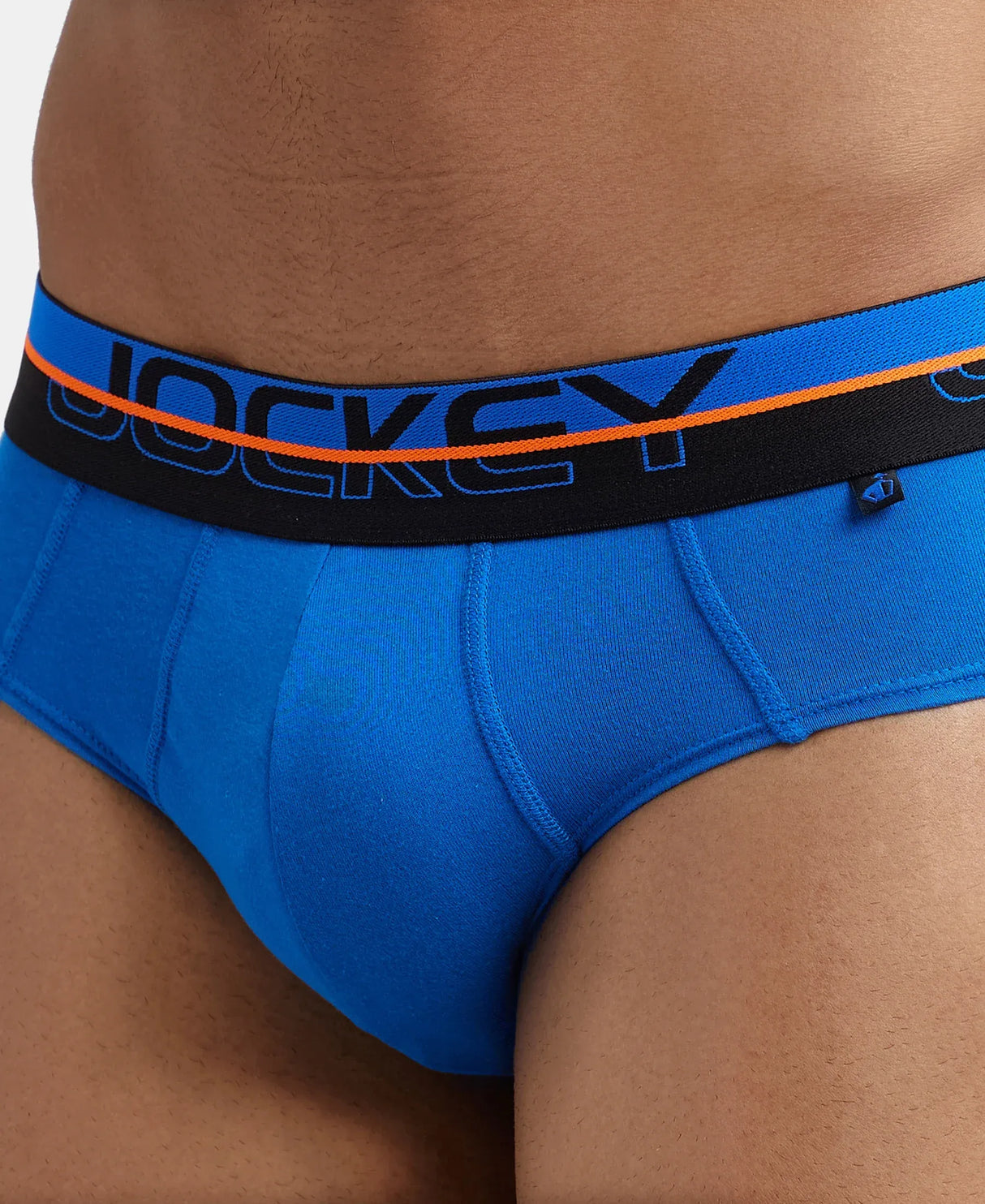 JOCKEY Super Combed Cotton Solid Brief with Ultrasoft Waistband #FP01 - Rich Royal Blue