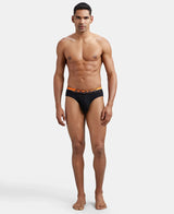 JOCKEY Super Combed Cotton Rib Solid Brief with Ultrasoft Waistband #FP02- Black