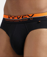 JOCKEY Super Combed Cotton Rib Solid Brief with Ultrasoft Waistband #FP02- Black