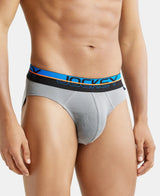 JOCKEY Super Combed Cotton Rib Solid Brief with Ultrasoft Waistband #FP02- Monument