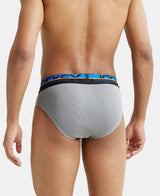 JOCKEY Super Combed Cotton Rib Solid Brief with Ultrasoft Waistband #FP02- Monument