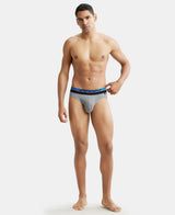 JOCKEY Super Combed Cotton Rib Solid Brief with Ultrasoft Waistband #FP02- Monument