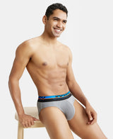 JOCKEY Super Combed Cotton Rib Solid Brief with Ultrasoft Waistband #FP02- Monument