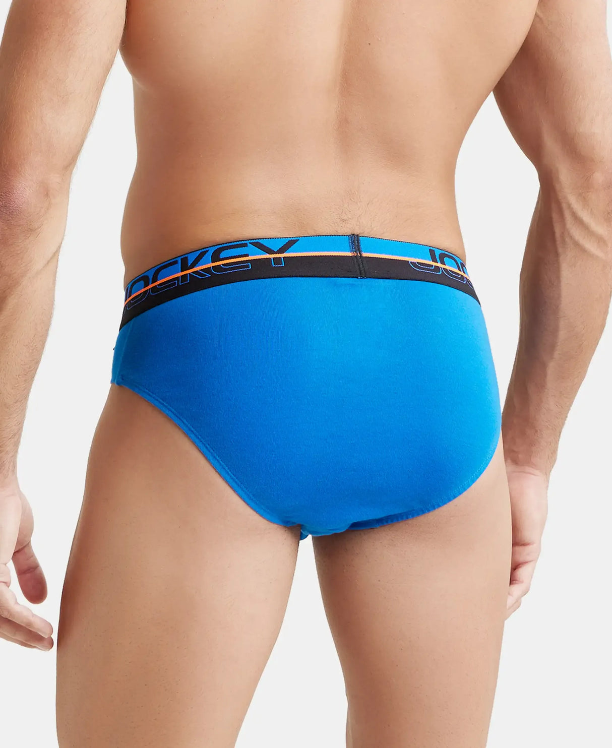 JOCKEY Super Combed Cotton Rib Solid Brief with Ultrasoft Waistband #FP02- Rich Royal Blue