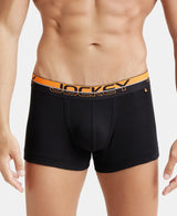 JOCKEY Super Combed Cotton Rib Solid Trunk with Ultrasoft Waistband #FP03- Black