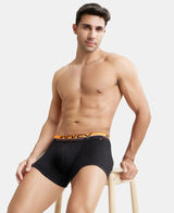 JOCKEY Super Combed Cotton Rib Solid Trunk with Ultrasoft Waistband #FP03- Black