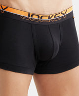 JOCKEY Super Combed Cotton Rib Solid Trunk with Ultrasoft Waistband #FP03- Black