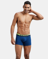 JOCKEY Super Combed Cotton Rib Solid Trunk with Ultrasoft Waistband #FP03- Estate Blue