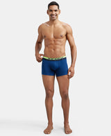 JOCKEY Super Combed Cotton Rib Solid Trunk with Ultrasoft Waistband #FP03- Estate Blue