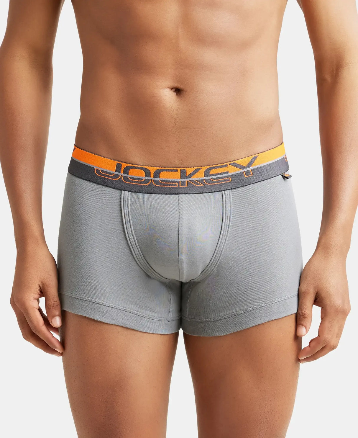 JOCKEY Super Combed Cotton Rib Solid Trunk with Ultrasoft Waistband #FP03- Monument