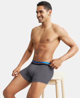 JOCKEY Super Combed Cotton Rib Solid Trunk with Ultrasoft Waistband #FP03- Smooth Grey