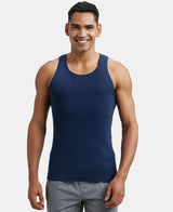 Super Combed Cotton Rib Round Neck Sleeveless Vest #FP04 - Deep Navy