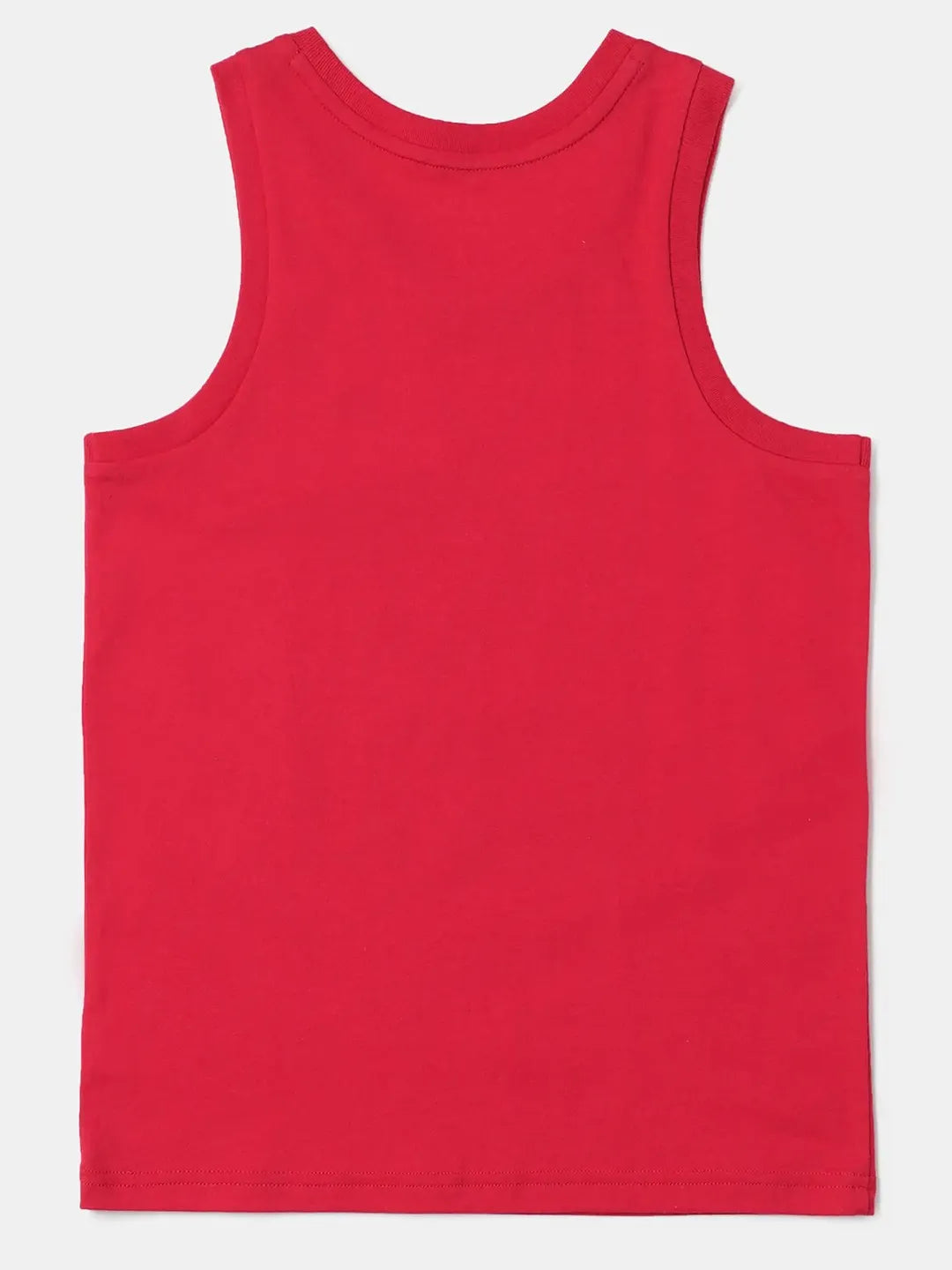 Boy's Super Combed Cotton Graphic Printed Tank Top  #AB14 - Team Red Printed