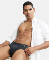 JOCKEY Tactel Microfiber Solid Brief with Moisture Move Properties #IC27- Black