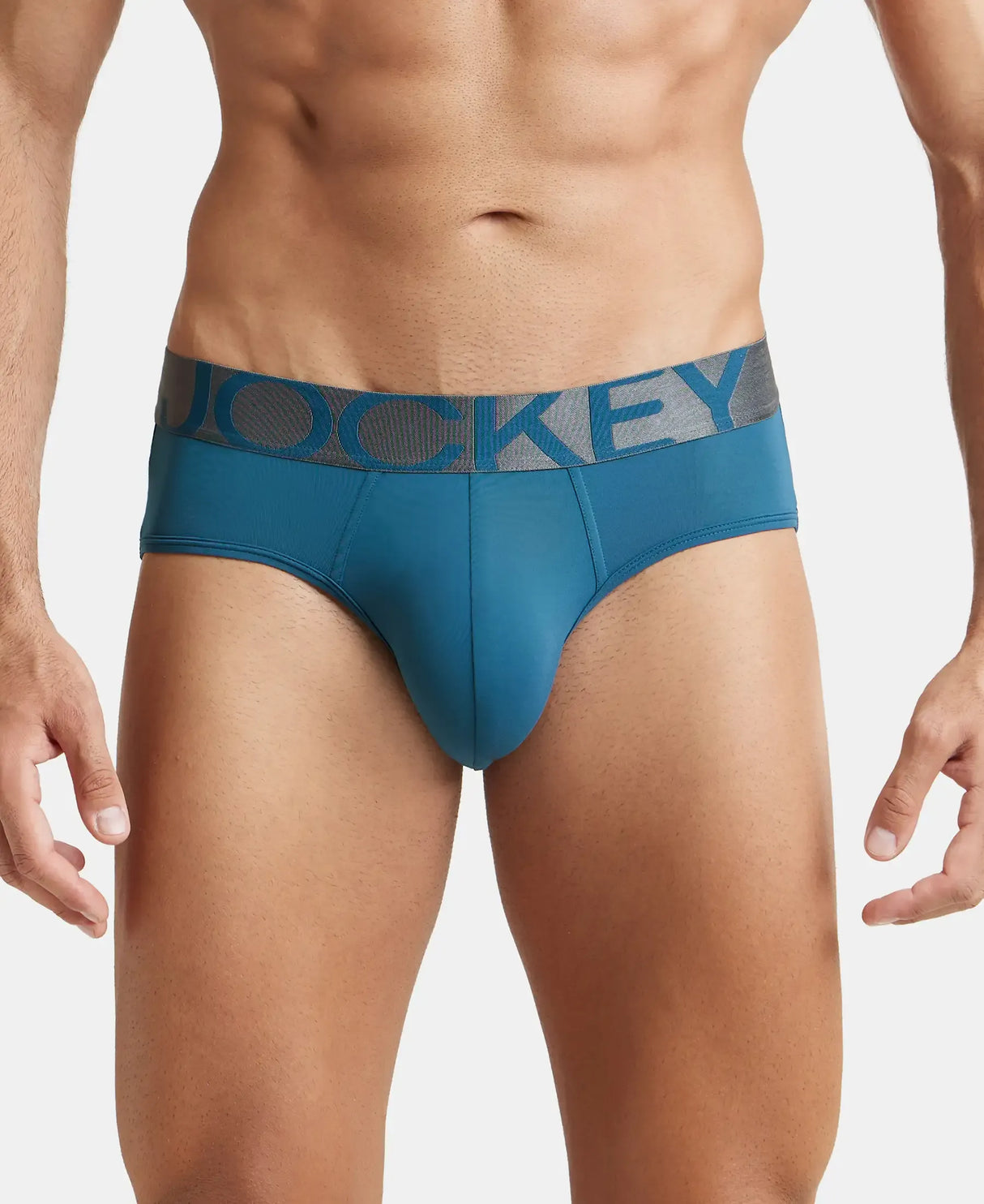 JOCKEY Tactel Microfiber Solid Brief with Moisture Move Properties #IC27- Legion Blue