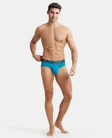 JOCKEY Tactel Microfiber Solid Brief with Moisture Move Properties #IC27-  Ocean Depth