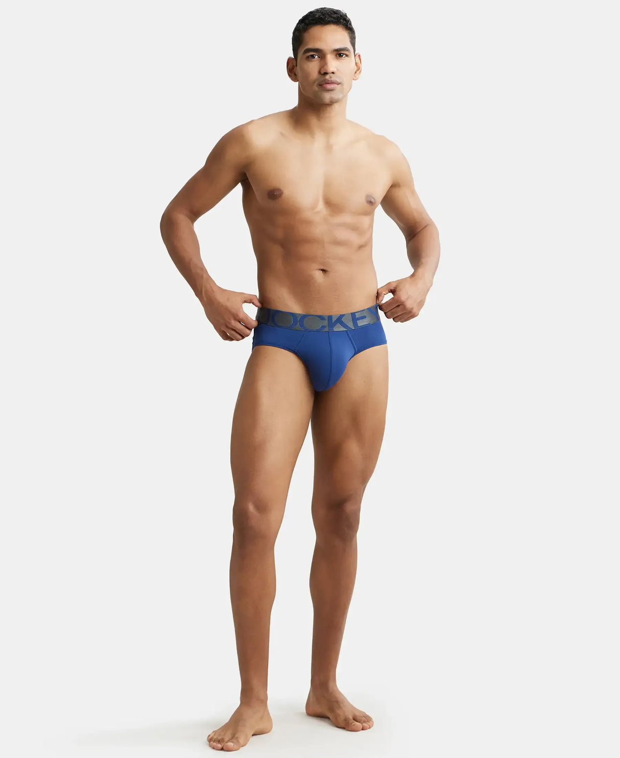 JOCKEY Tactel Microfiber Solid Brief with Moisture Move Properties #IC27-  Royal Blue