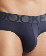 JOCKEY Tactel Microfiber Solid Brief with Moisture Move Properties #IC27- True Navy