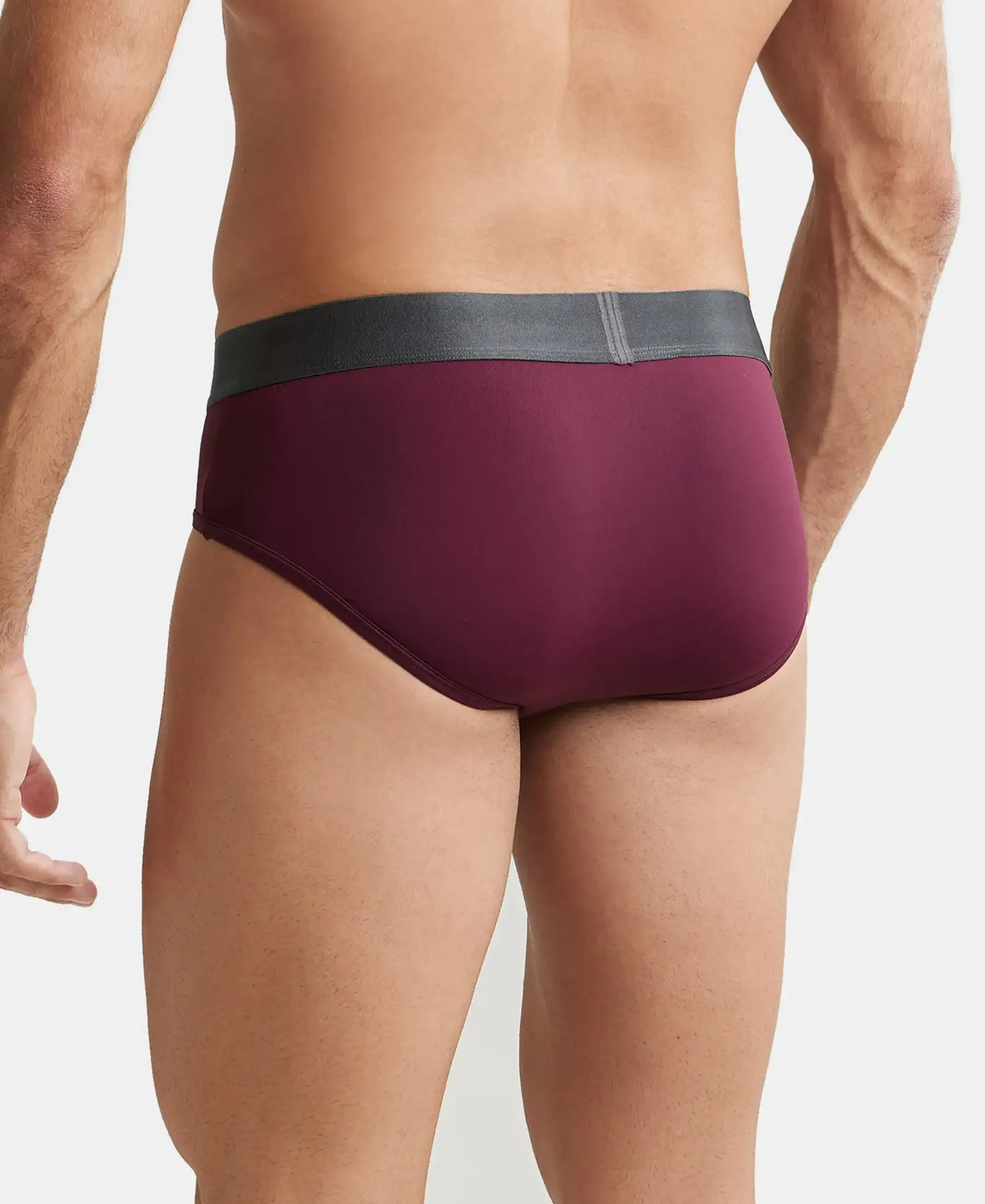 JOCKEY Tactel Microfiber Solid Brief with Moisture Move Properties #IC27- Wine Tasting