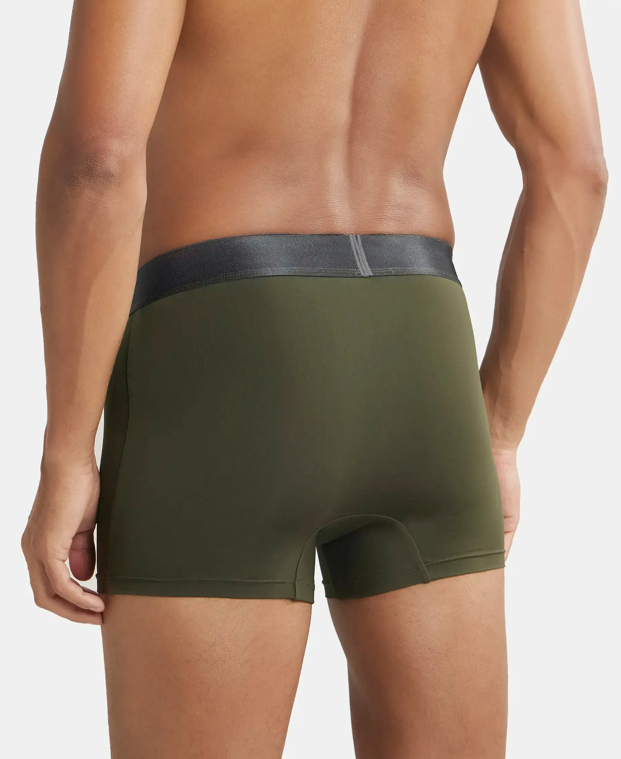 JOCKEY Tactel Microfiber Solid Trunk with Moisture Move Properties #IC28- Forest Night