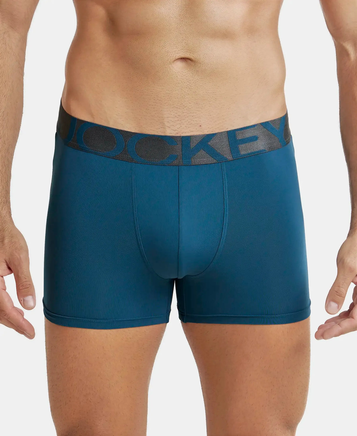 JOCKEY Tactel Microfiber Solid Trunk with Moisture Move Properties #IC28-  Legion Blue