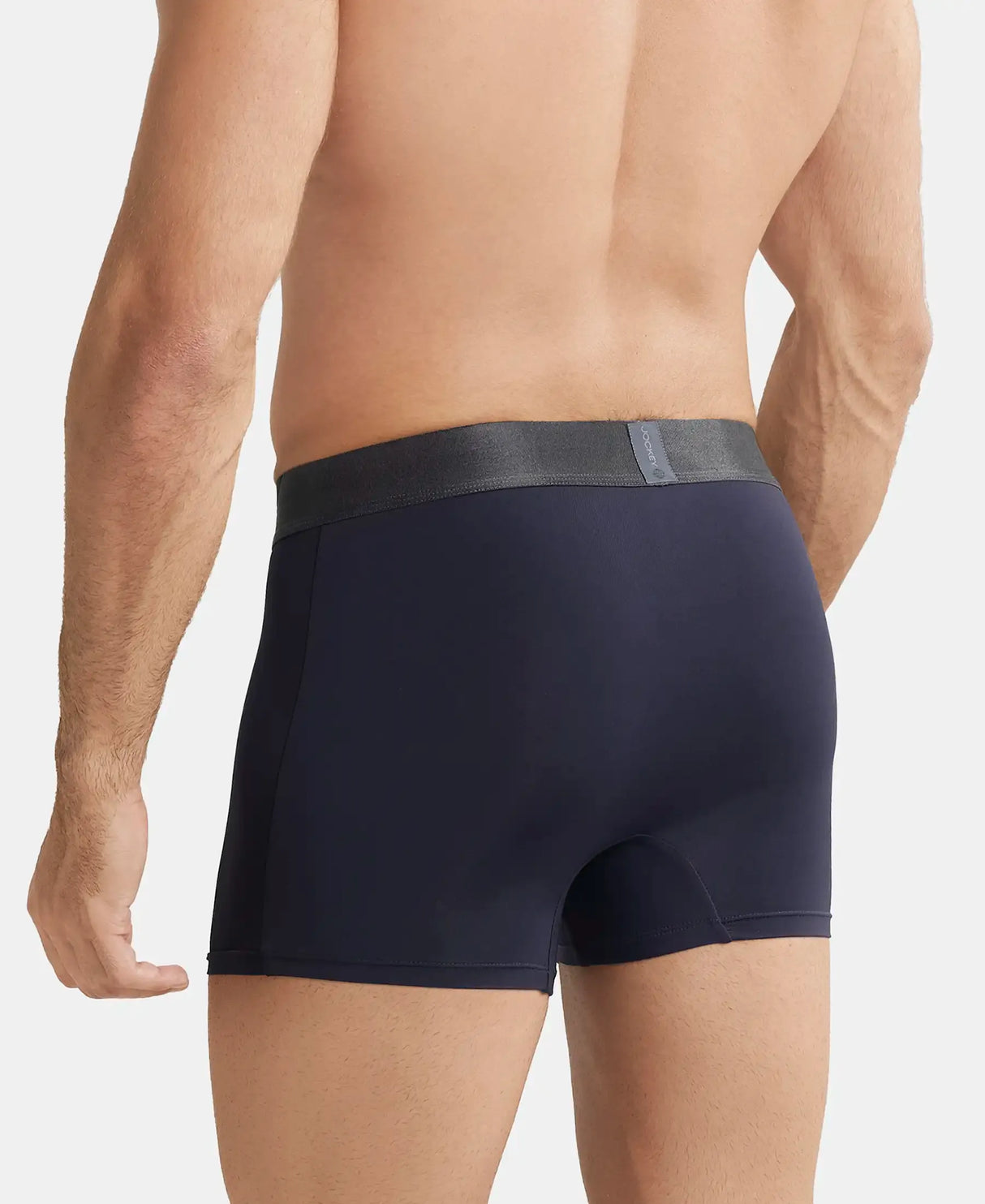 JOCKEY Tactel Microfiber Solid Trunk with Moisture Move Properties #IC28- True Navy