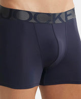 JOCKEY Tactel Microfiber Solid Trunk with Moisture Move Properties #IC28- True Navy