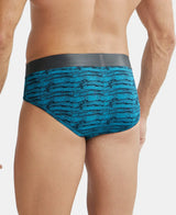 JOCKEY Tactel Microfiber Printed Brief with Moisture Move Properties #IC29 - Ocean Depth Prints