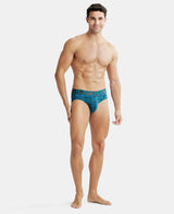 JOCKEY Tactel Microfiber Printed Brief with Moisture Move Properties #IC29 - Ocean Depth Prints