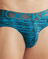 JOCKEY Tactel Microfiber Printed Brief with Moisture Move Properties #IC29 - Ocean Depth Prints