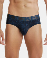 JOCKEY Tactel Microfiber Printed Brief with Moisture Move Properties #IC29- Petrol Base Printed