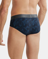 JOCKEY Tactel Microfiber Printed Brief with Moisture Move Properties #IC29- Petrol Base Printed