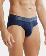 JOCKEY Tactel Microfiber Printed Brief with Moisture Move Properties #IC29- Rich Royal Blue Printed