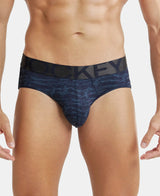 JOCKEY Tactel Microfiber Printed Brief with Moisture Move Properties #IC29- True Navy Printed