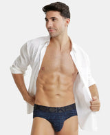 JOCKEY Tactel Microfiber Printed Brief with Moisture Move Properties #IC29- True Navy Printed