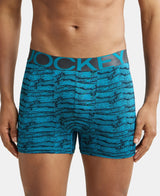 JOCKEY Tactel Microfiber Printed Trunk with Moisture Move Properties #IC30- Ocean Depth Prints