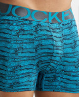 JOCKEY Tactel Microfiber Printed Trunk with Moisture Move Properties #IC30- Ocean Depth Prints