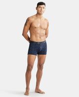 JOCKEY Tactel Microfiber Printed Trunk with Moisture Move Properties #IC30- True Navy Printed