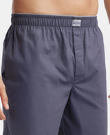 JOCKEY Super Combed Mercerized Cotton Woven Fabric Boxer Shorts #MC10 - Graphite