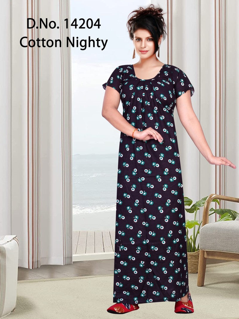 Missy - Cotton Printed Nighty Gown