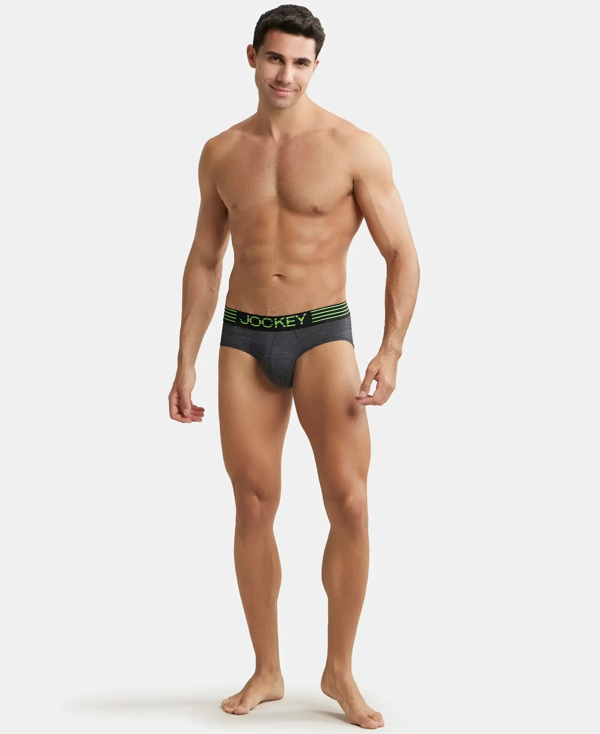 JOCKEY Microfiber Mesh Performance Brief with StayDry Technology #MM04 - Black